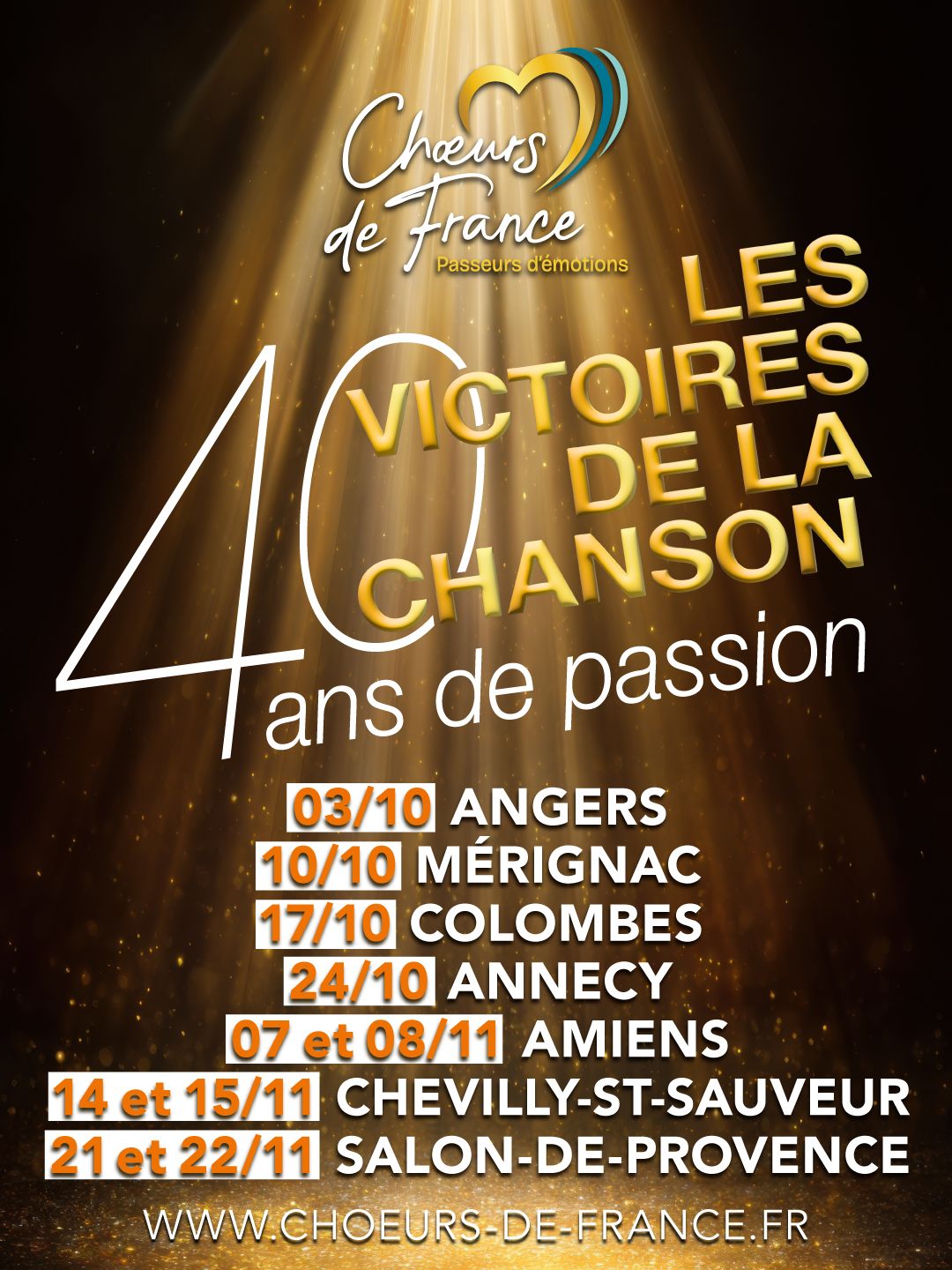 affiche de la tournéee 2026